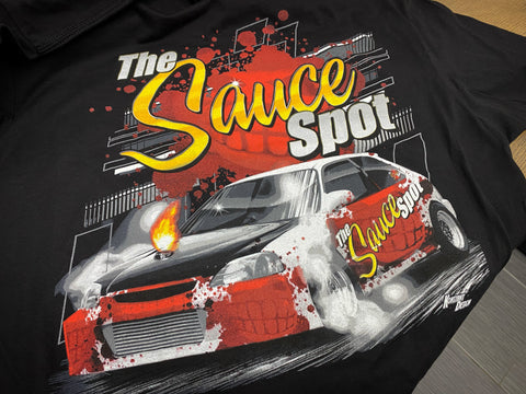 The Sauce Spot "EK" T-Shirt: BLACK
