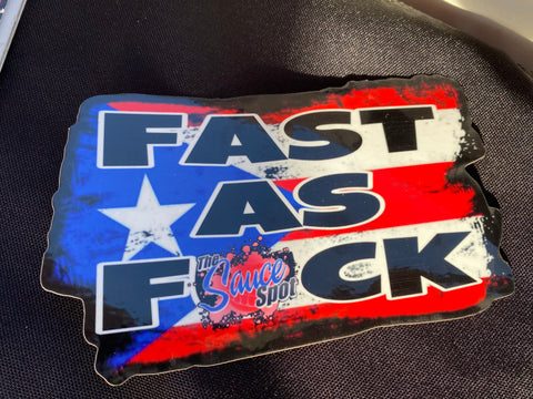 The Sauce Spot "FAST AS…" Puerto Rico Sticker